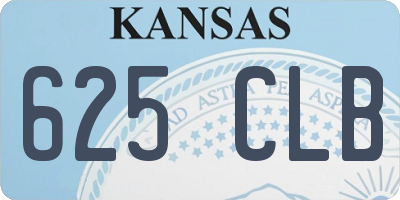 KS license plate 625CLB