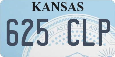 KS license plate 625CLP