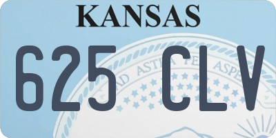 KS license plate 625CLV