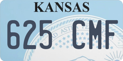 KS license plate 625CMF