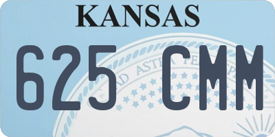 KS license plate 625CMM