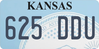 KS license plate 625DDU