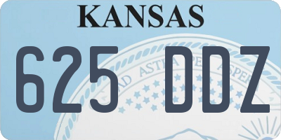 KS license plate 625DDZ
