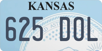 KS license plate 625DOL