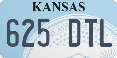 KS license plate 625DTL