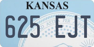 KS license plate 625EJT