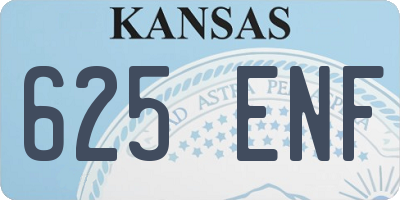 KS license plate 625ENF