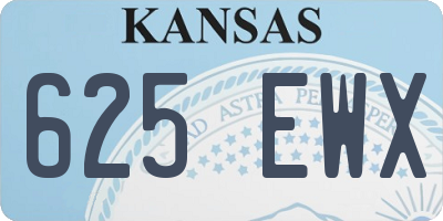 KS license plate 625EWX