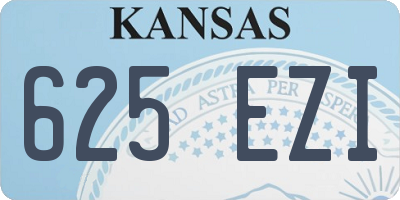 KS license plate 625EZI