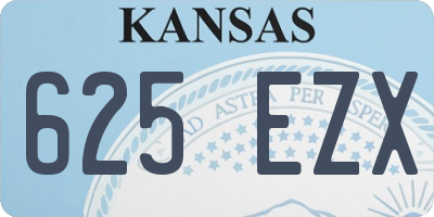 KS license plate 625EZX
