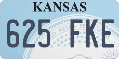 KS license plate 625FKE