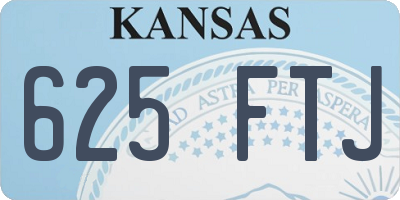 KS license plate 625FTJ