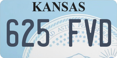 KS license plate 625FVD