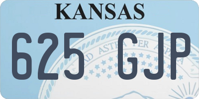 KS license plate 625GJP