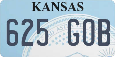 KS license plate 625GOB
