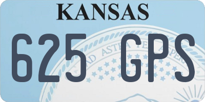 KS license plate 625GPS