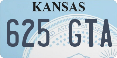 KS license plate 625GTA