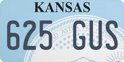 KS license plate 625GUS