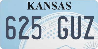 KS license plate 625GUZ