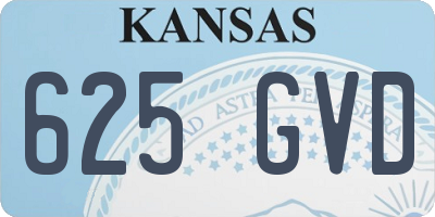 KS license plate 625GVD