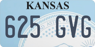 KS license plate 625GVG