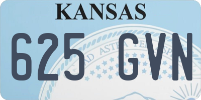 KS license plate 625GVN
