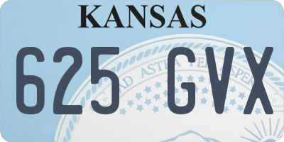 KS license plate 625GVX