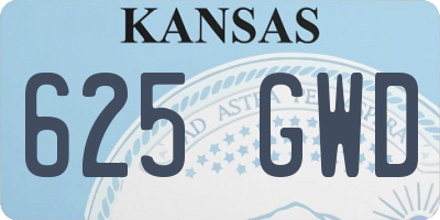 KS license plate 625GWD