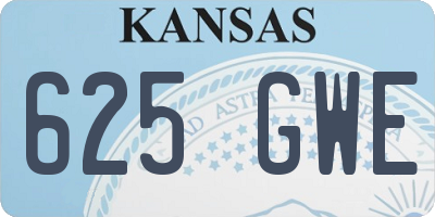 KS license plate 625GWE