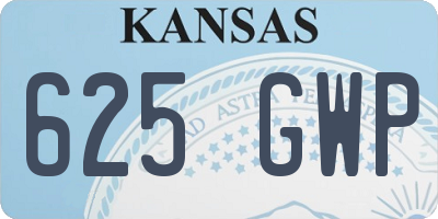 KS license plate 625GWP