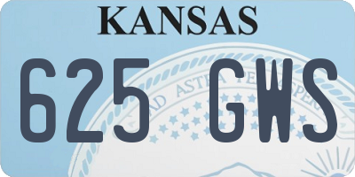 KS license plate 625GWS