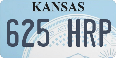 KS license plate 625HRP