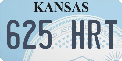 KS license plate 625HRT