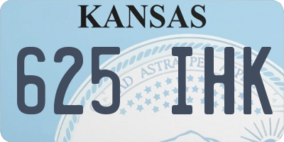 KS license plate 625IHK
