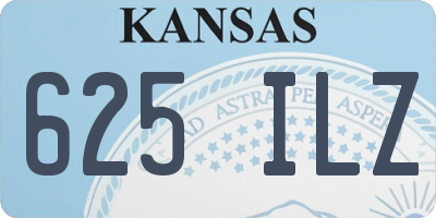 KS license plate 625ILZ