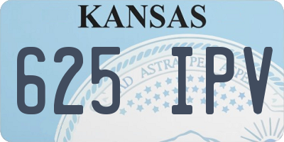 KS license plate 625IPV