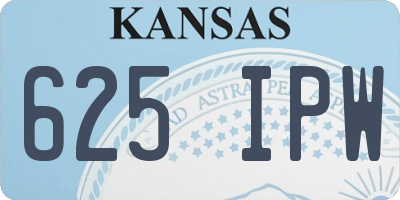 KS license plate 625IPW