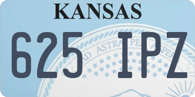 KS license plate 625IPZ
