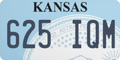 KS license plate 625IQM
