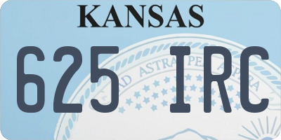 KS license plate 625IRC