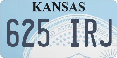 KS license plate 625IRJ