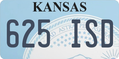 KS license plate 625ISD