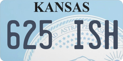 KS license plate 625ISH