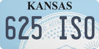 KS license plate 625ISO