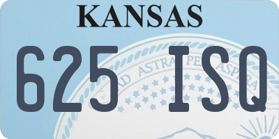 KS license plate 625ISQ