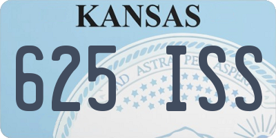 KS license plate 625ISS