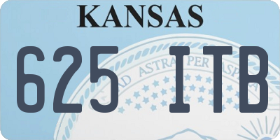 KS license plate 625ITB