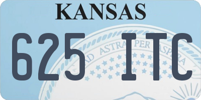 KS license plate 625ITC