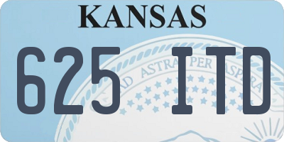 KS license plate 625ITD
