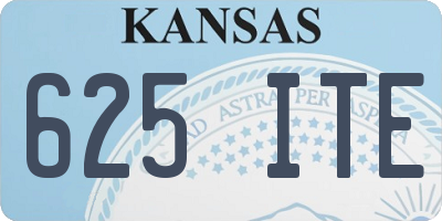 KS license plate 625ITE